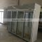 upright glass door dipslay cooler freezer showcase