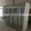 new type luxury aluminum 4-door commercial glass display showcase