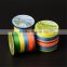 wholesale different color fly line fishing with 100% PE,3-12 strands optional