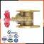 flange connection slide brass gate valve