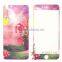 6D Silicone Fancy Color Tempered Glass Screen Protector With Design for iPhone 5 6 6S Plus ,Smart Tempered Screen Protector