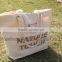 Hot sell tote canvas beach bag with rope handle