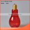 860ml decorative glass bulb bottle glass plant holder glass storage jar with different colors
