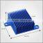 Aluminum 6063 extrusion heatsink with Blue anodized