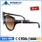 2015 NEW MODEL ACETATE FASHION SUN GLASS WITH METAL EMBLE