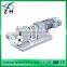 food grade SS304 and SS316L sanitary stainless steel rotary lobe pump for syrup honey with gearbox