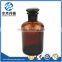 High quality amber narrow mouth glass reagent bottle