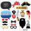 newest 12pcs Halloween fashion show props paper photo props
