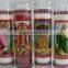 glass bottle religion candle