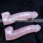 hand carved natural rock rose crystal massagers