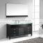 63 inch Double Sinks and Mirrored Bathroom Cabinet Vanities