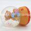 Custom made mini bear crystal glass souvenir globe,snow globe for sale
