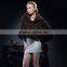 New Design Natural Knitted Mink Fur Poncho for Fashion Girls With Cheap Price