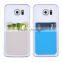 3M sticker Cell phone pouch silicone card holder mobile phone wallet