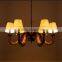 classic design rope hanging pendant light stairs pendant light with fabric lampshade for home decor/Gallary/coffee bar