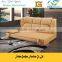 New Modern design PU/PVC leather three seat sofa bed with storage, sofa cum bed design