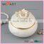 BSCI Hot Sale White Ceramic Round Jewelry Box for Gift