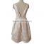 Golden bow design jacquard winter prom for big girls evening party dress