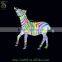 Acrylic Light sculpture lighted zebra for christmas decoration