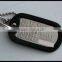 Stainless dog collar with a plate debossed on the tag