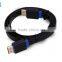 1M Double color HDMI cable with gold plated