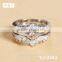 Jingli Jewelry Diamond Wedding Ring Set (YJ-343)