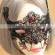 MYLOVE New design black party face lace mask with crystal hot selling MLMJ06