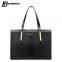 business genuine leather women briefcase designer tote shoulder bag