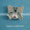 Dog shaped 3D rubber tag