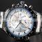 New Mens Curren Silver Stainless Steel Date Hour Anaog Quartz Sport Wrist Watch