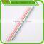 Different colorful pattern paper drinking straws