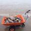 Wooden Garden Tool Kids Toy Beach Cart 3 Wheels Transport Red Wagon