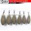 2.5oz, 3oz, 3.5oz , 4oz Long Casting Lead Sinkers Coated Tournament Carp Fishing Lead Weights