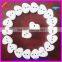 Heart-shaped wooden button for children 24L