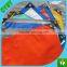 laminated blue/orange pe tarps/plastic poly tarpaulin with reinforced edge and grommets