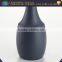Home Decor Gray Longneck Bottle Style Handmade Ceramic Vase 10"
