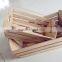 natural eco-friendly wooden crates for fruit