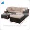 Patio relaxing resin rattan wicker couch sofa