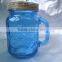 Various Color Fruit Canning Glass Mason Jars with Handle