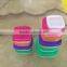 10pcs plastic storage square food small portion control container box set