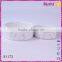 white glazed round ceramic pet food bowl