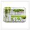 China factory direct melamine plastic hotel coffee trays with handles