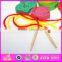 2015 Wholesale Novelty kids wooden threading toy,Creative children wooden toy threading,Wooden Threading Educational Toy W11E040