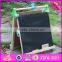 2016 new design double-sided wooden kids chalkboard easel W12B105