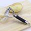 Kitchen Multifunction Stainless Steel Potato Julienne Peeler With Black Rubber Handle