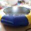 Custom inflatable water trampoline floating island raft inflatable jumping bouncer for sale