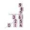 WOODEN NUMBERS CUBES TURQUOISE
