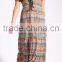 rayon printed spaghetti strap V-neck maxi dress