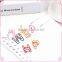 English Letters A shaped colorful binding paper clips