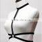 Womens Halter Harness Strappy Body Caged Bra Black